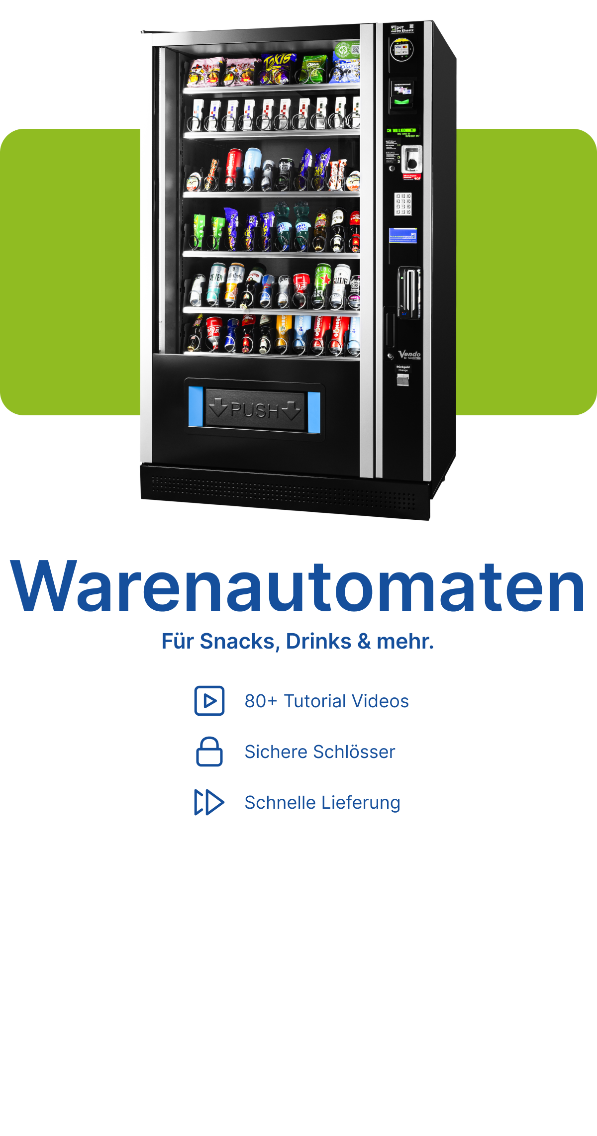 Automatenhandel24 Banner Bild Handy, Profi für Automatenzubehör, verkauft Zubehör für Automaten, Sanden Vendo Spirale und Ersatzspirale, Verkaufsautomaten, Warenautomaten, Getränkeautomaten, Snackautomaten, G-Snack und G-Drink Experten