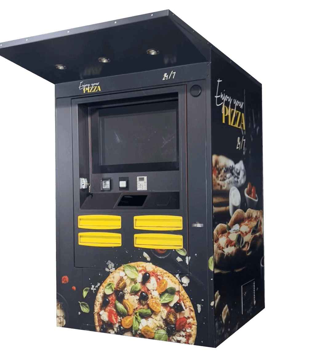 Quattro Farfalle Pizzakasten, Verkaufsautomaten, Warenautomaten