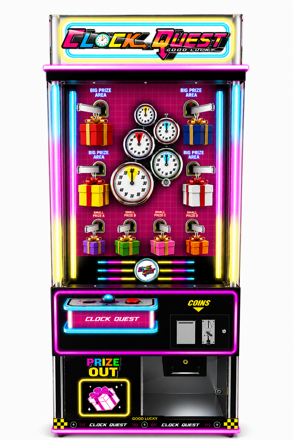 Clock Quest Timing Spielautomat mit Trostpreisfunktion - Automatenhandel24SpielautomatenClock Quest Timing Spielautomat mit Trostpreisfunktion